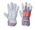 Portwest Unisex Adult Classic Canadian Leather Rigger Gloves (Grey) - PW310