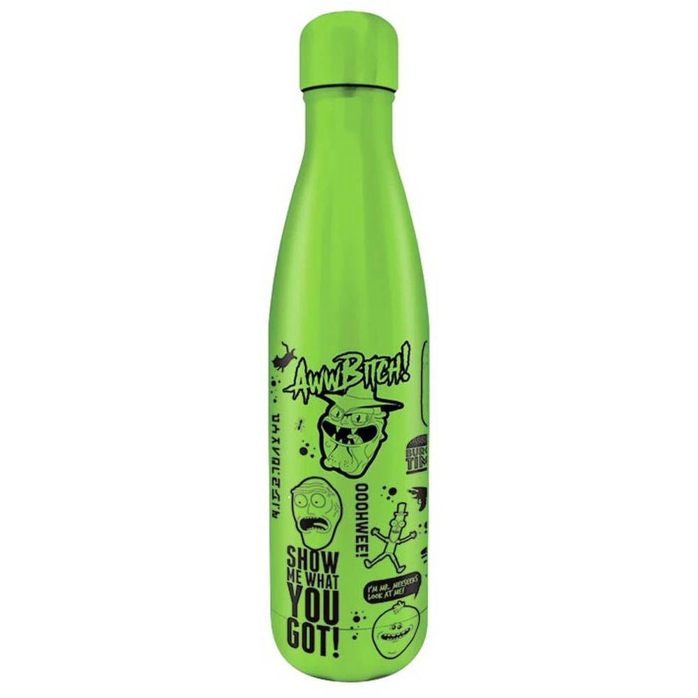 Rick And Morty Quotes Thermal Flask (Green) - PM134