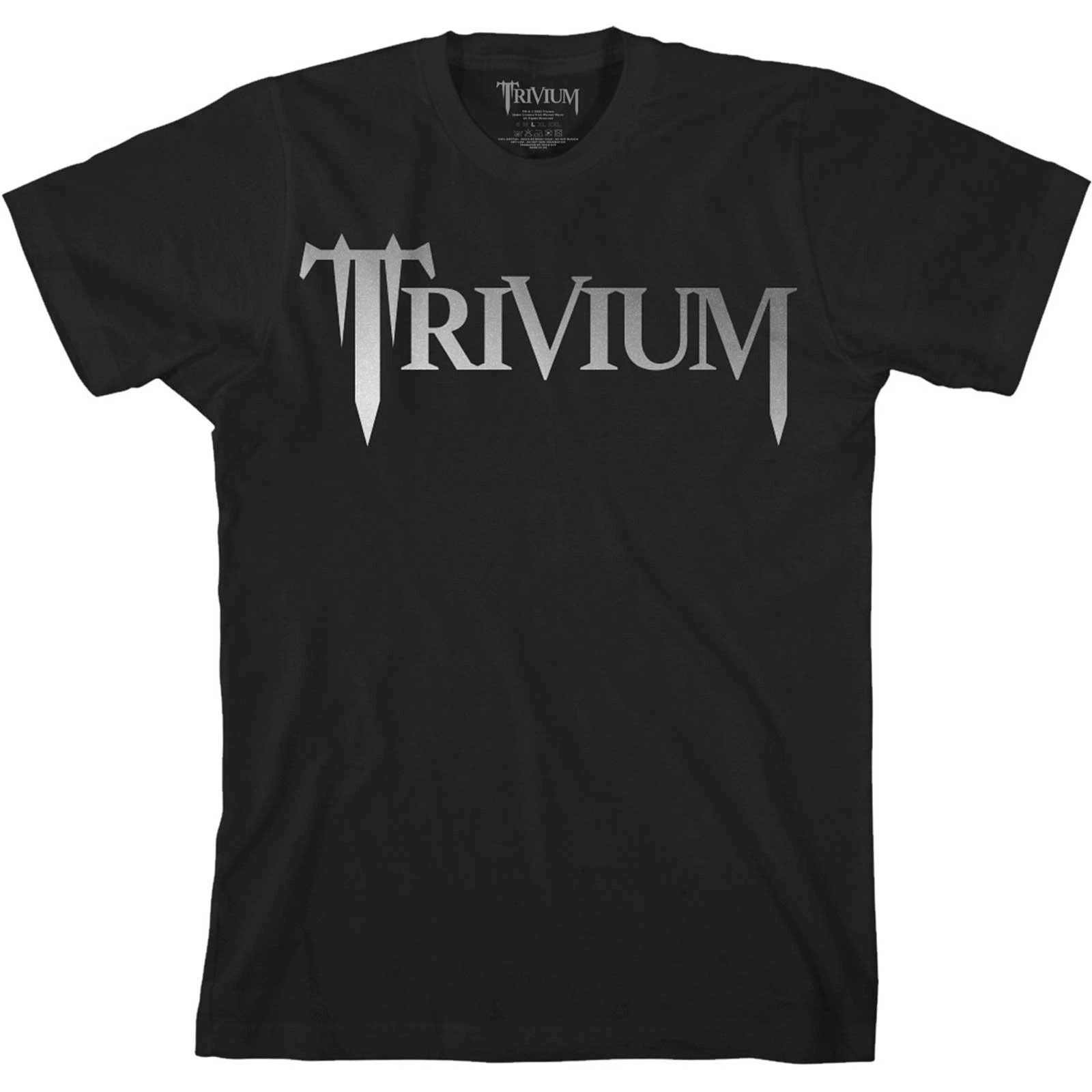 Trivium Unisex Adult Metallic Logo T-Shirt (Black) - RO3183