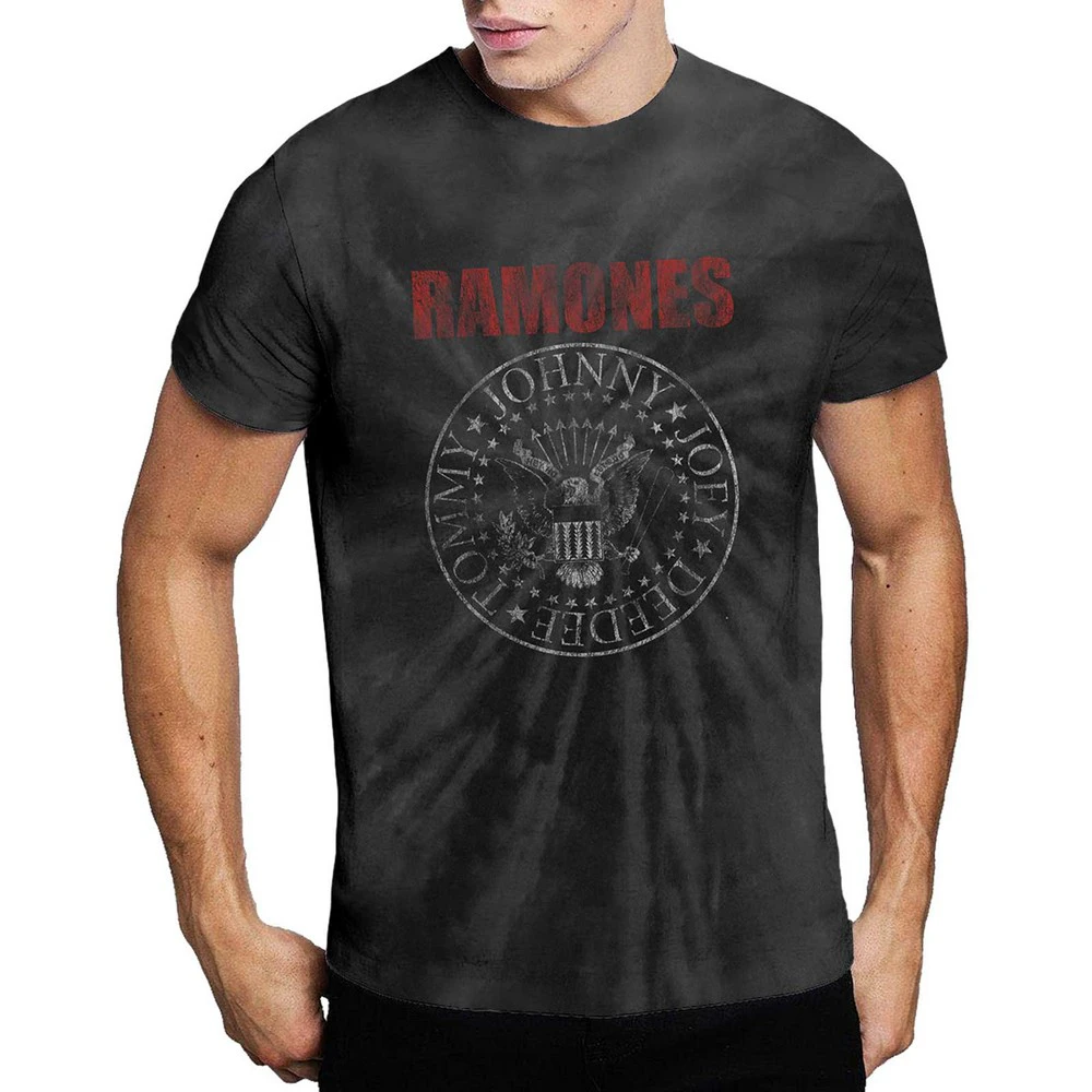 Ramones Unisex Adult Presidential Seal T-Shirt (Black) - RO4382