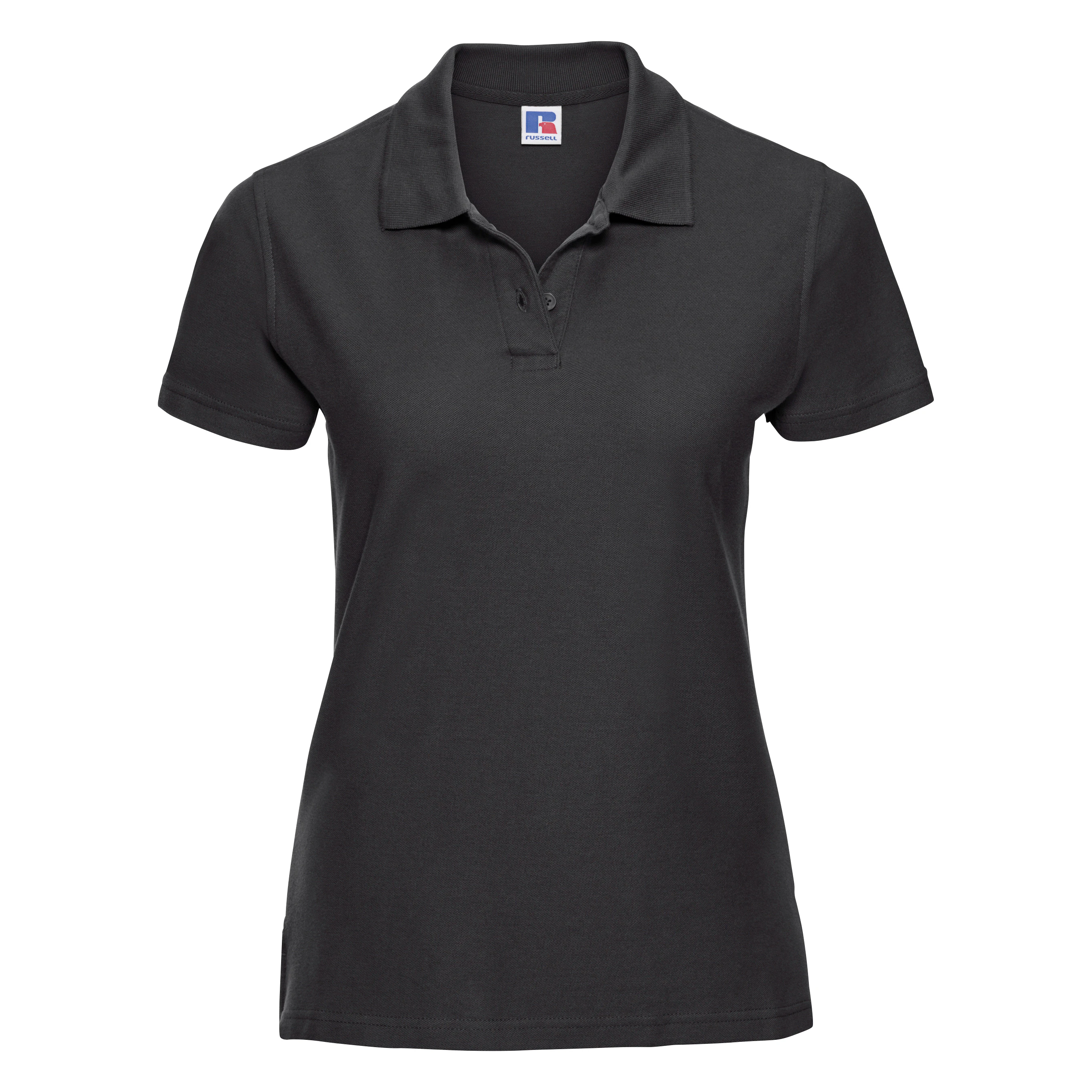 Russell Europe Womens Ultimate Classic Cotton Short Sleeve Polo Shirt (Black) - RW3281