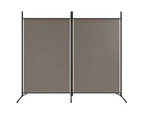 vidaXL 2-Panel Room Divider Anthracite 175x180 cm Fabric