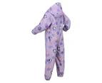 Regatta Childrens/Kids Pobble Peppa Pig Polka Dot Waterproof Puddle Suit (Pastel Lilac) - RG6032