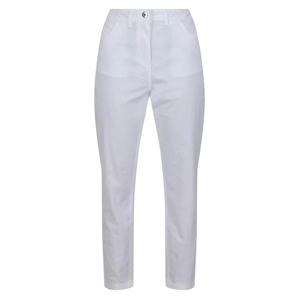 Regatta Womens Gabrina II Skinny 3/4 Jeans (White) - RG7858