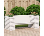 vidaXL Planter Bench White 167.5x60x65 cm Solid Wood Pine