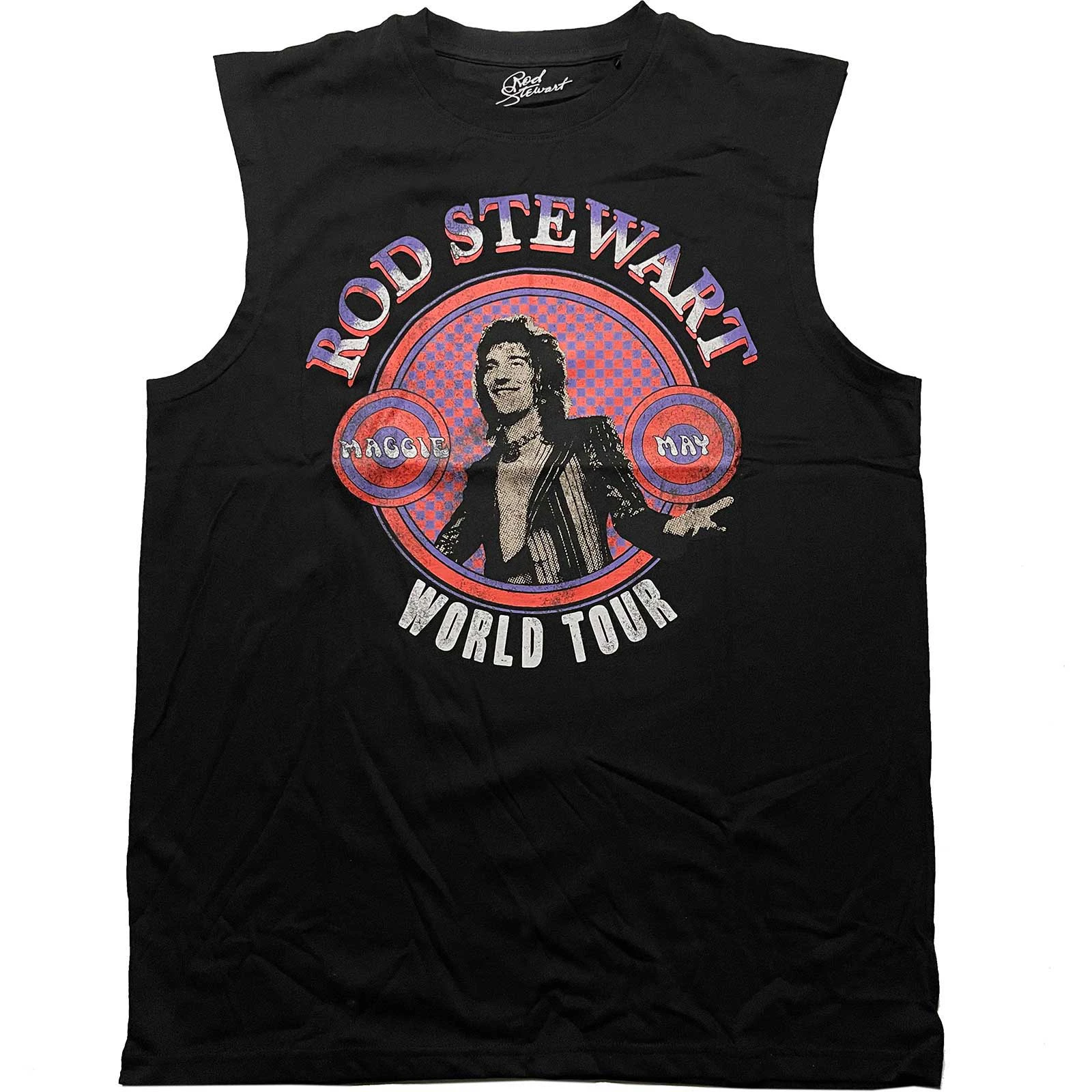 Rod Stewart Unisex Adult World Tour Tank Top (Black) - RO5418