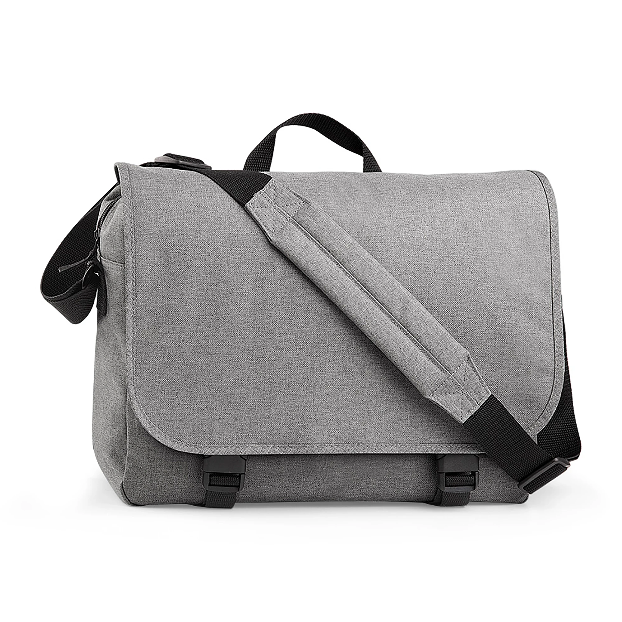 BagBase Two-tone Digital Messenger Bag (Up To 15.6inch Laptop Compartment) (Grey Marl) - RW2583