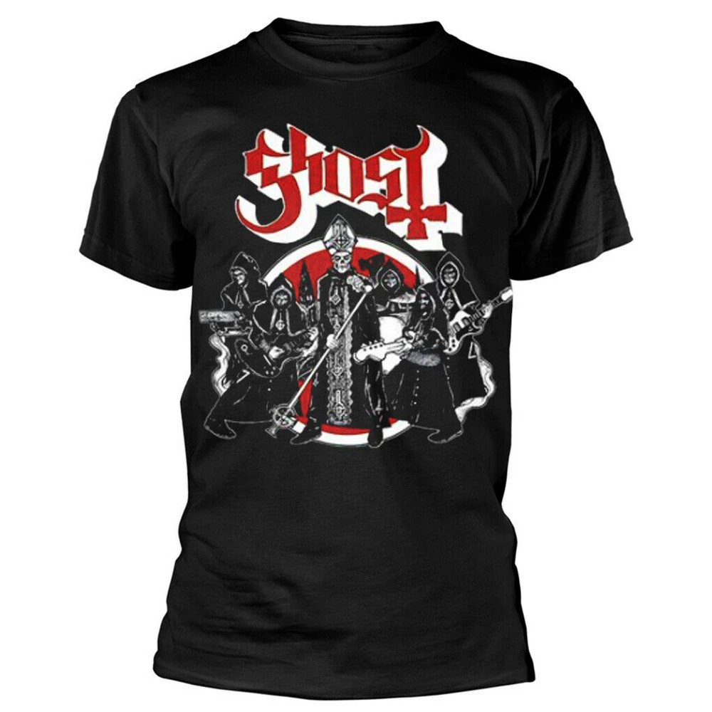 Ghost Unisex Adult Road To Rome T-Shirt (Black) - RO2591