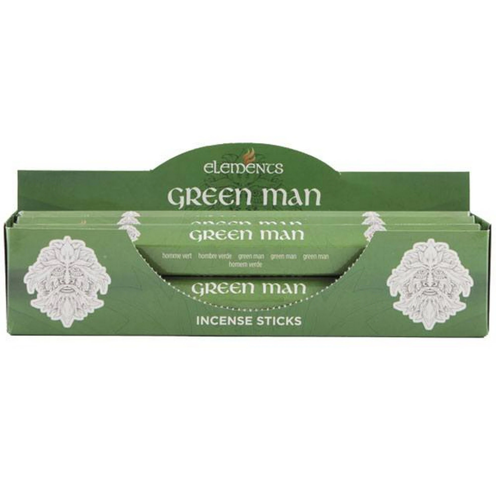 Elements Green Man Incense Sticks (Box Of 6 Packs) (Green) - SD1394