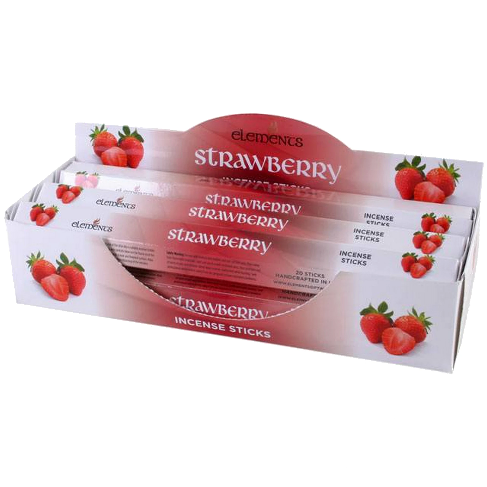 Elements Strawberry Incense Sticks (Box Of 6 Packs) (Red) - SD1391