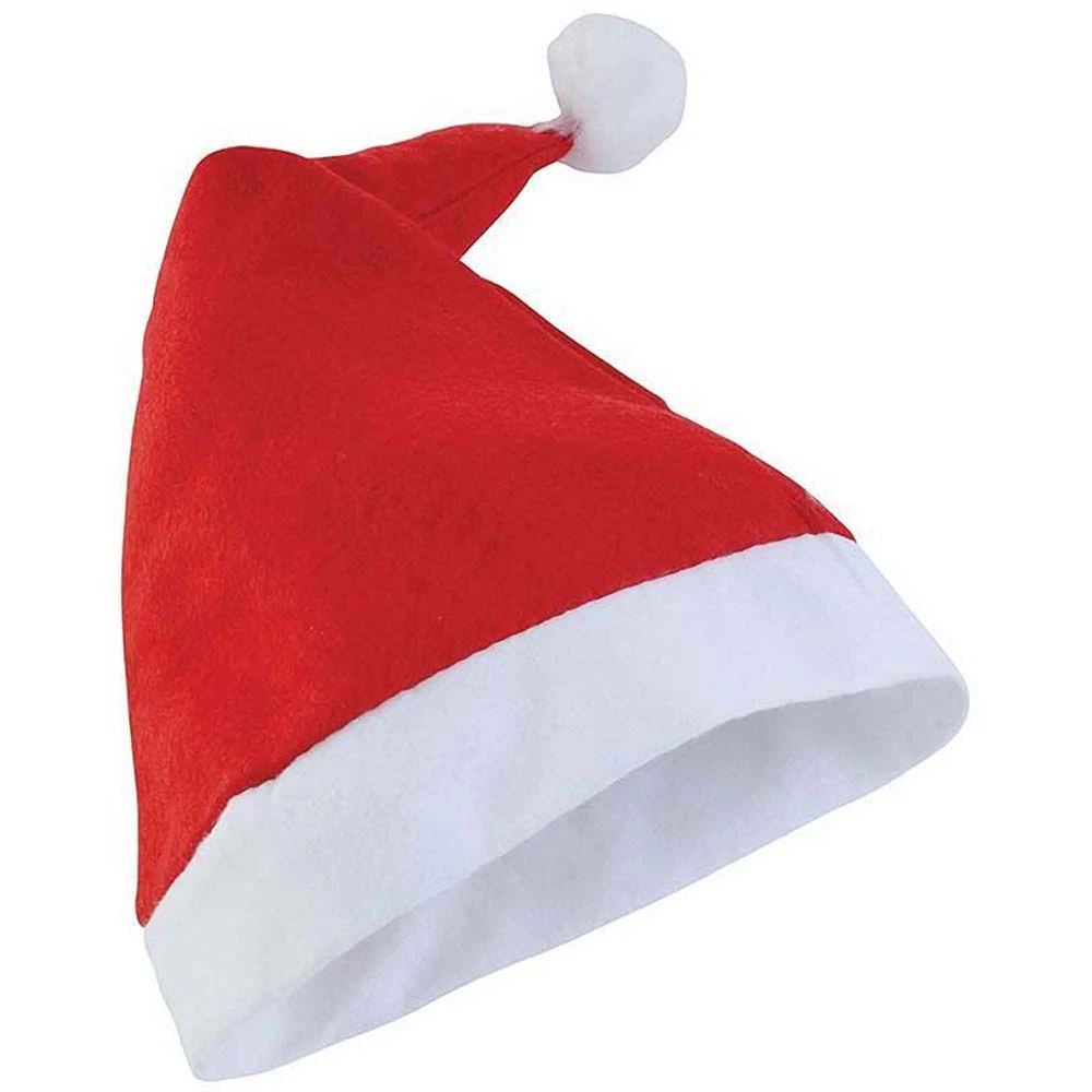 Christmas Shop Unisex Budget Value Santa Hat (Red) - RW3384