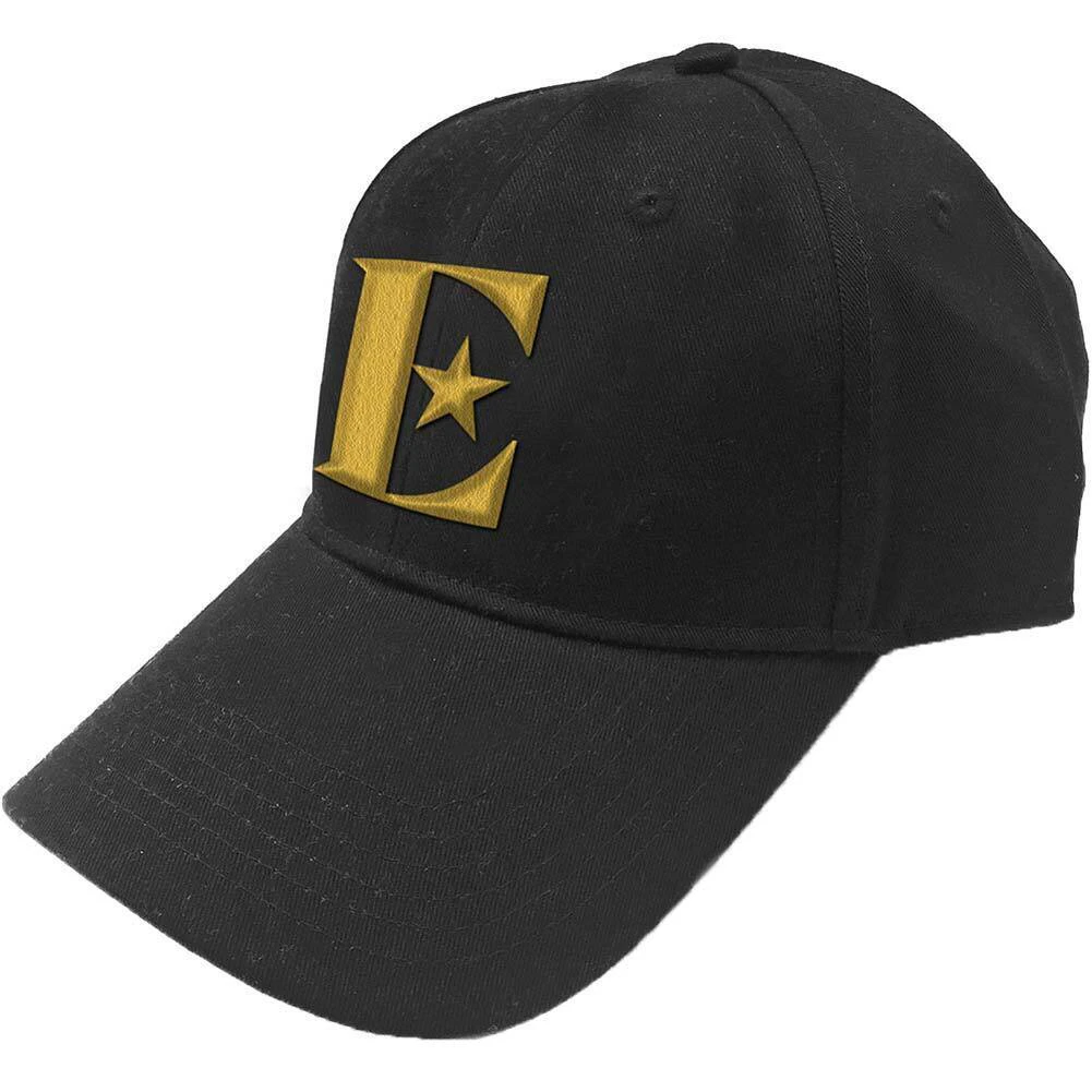 Elton John Unisex Adult E Baseball Cap (Black/Gold) - RO6223