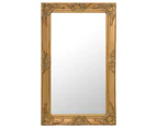 vidaXL Wall Mirror Baroque Style 50x80 cm Gold