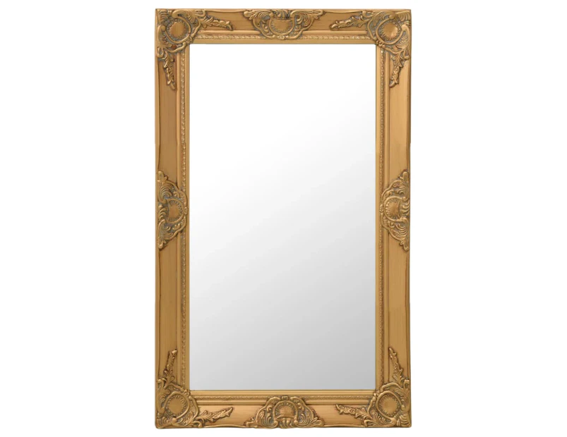 vidaXL Wall Mirror Baroque Style 50x80 cm Gold