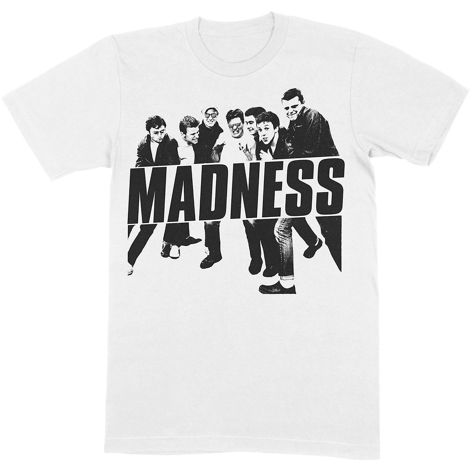 Madness Unisex Adult Vintage Photo Cotton T-Shirt (White) - RO8005