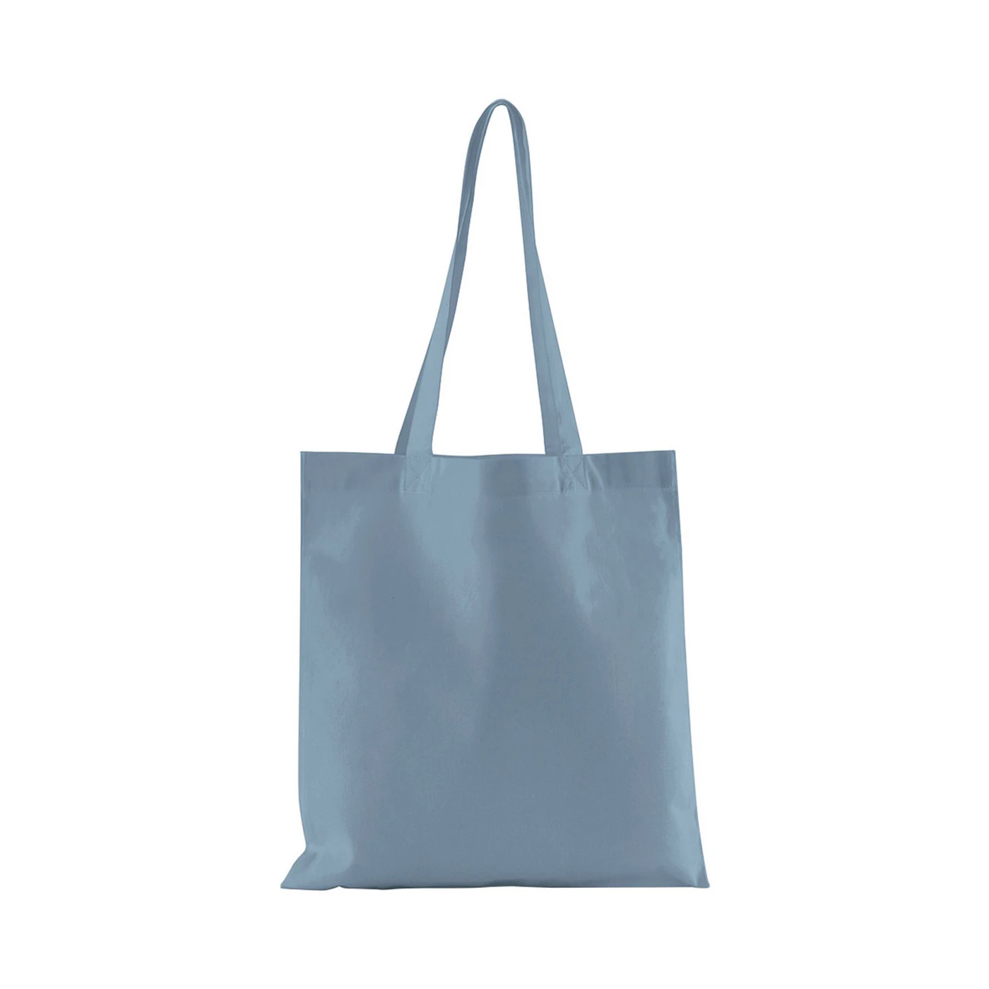 Westford Mill Plain Organic Cotton Tote Bag (Dusty Blue) - RW9876