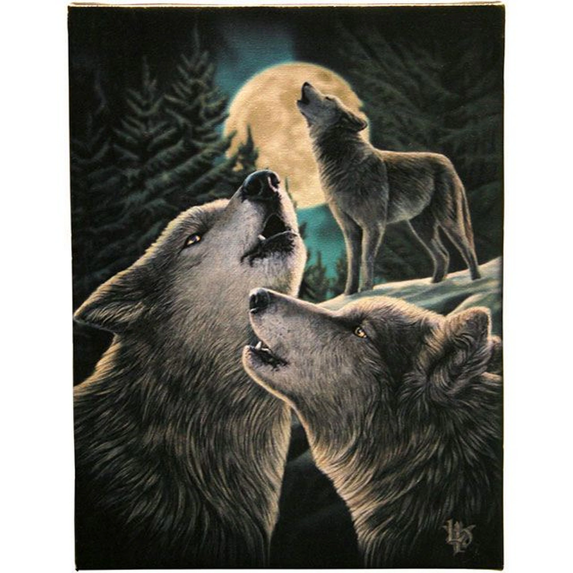 Lisa Parker Wolf Song Canvas (Multicoloured) - SD193