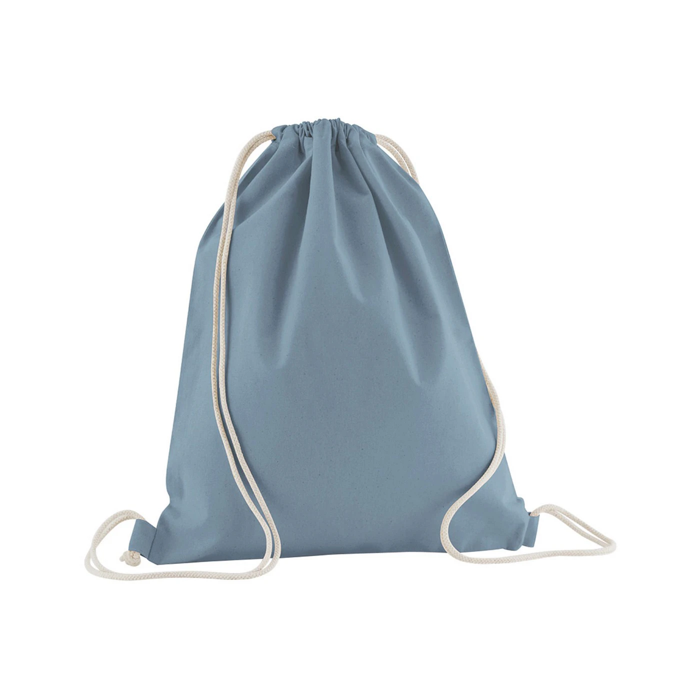 Westford Mill Organic Cotton Drawstring Bag (Dusty Blue) - RW9875