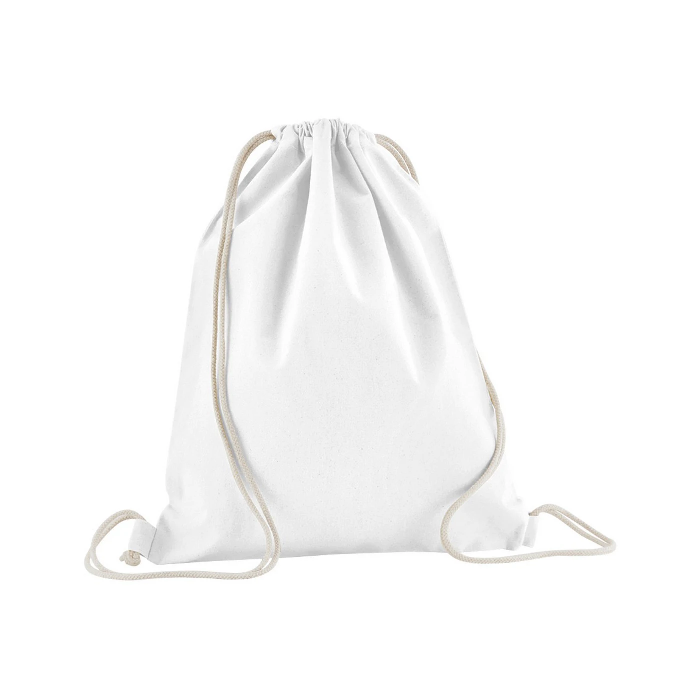 Westford Mill Organic Cotton Drawstring Bag (White) - RW9875