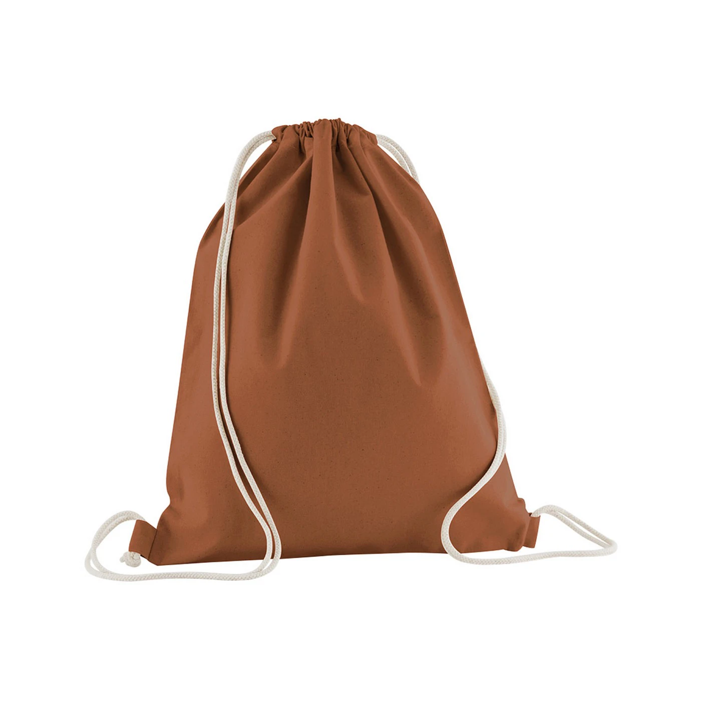 Westford Mill Organic Cotton Drawstring Bag (Terracotta) - RW9875