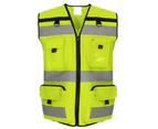 Yoko Unisex Adult Ripstop Hi-Vis Tool Vest (Hi Vis Yellow) - RW9036