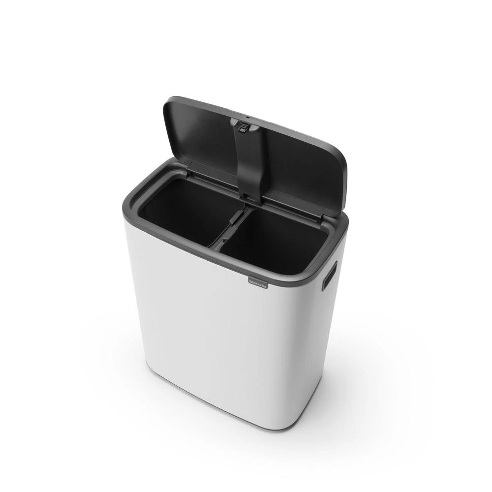 Bo Touch Bin (White) - 2 x 30 Litre