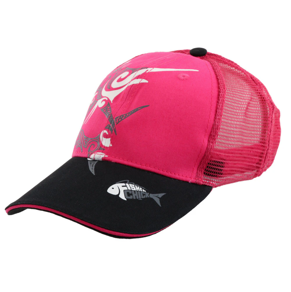 Fisherchick Te Moko Marlin Cap Fuchsia - Pink