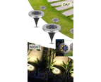 8 Pack LED Solar Pathway Lights Outdoor Solar Ground Lights (Warm White)