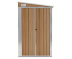 vidaXL Wall-mounted Garden Shed Storage House Outdoor Multi Colours/Sizes - Brown