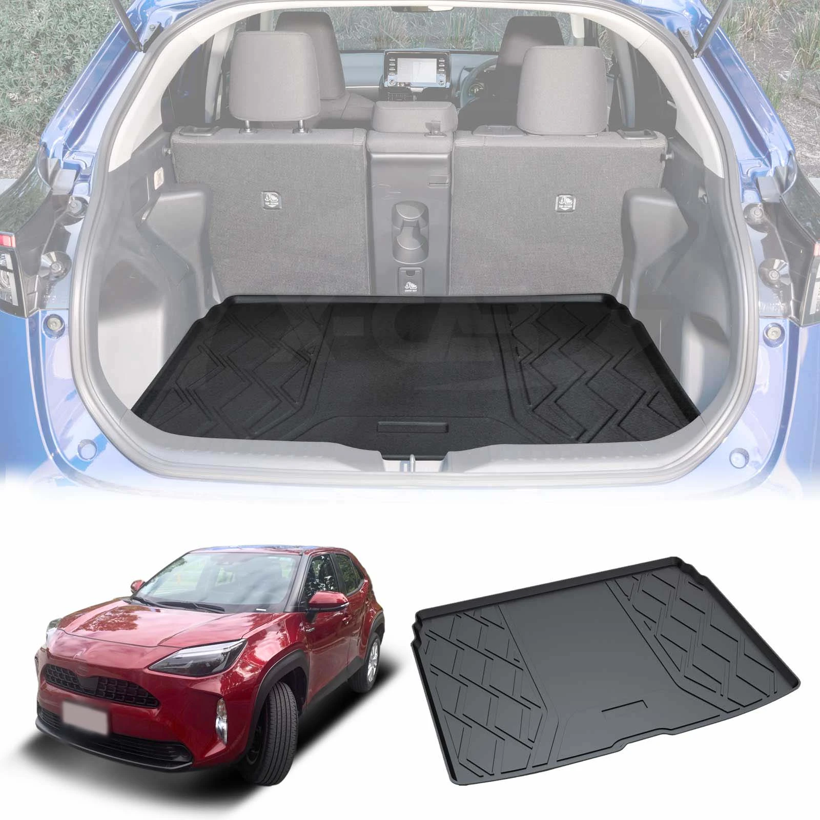 Boot Liner for Toyota Yaris Cross 2020-2024 Heavy Duty Cargo Trunk Cover Mat Luggage Tray