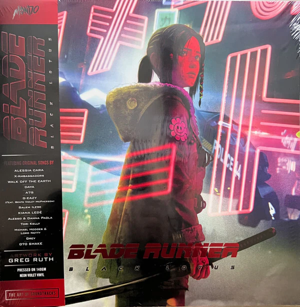 Blade Runner Black Lotus TV Soundtrack NEON VIOLET vinyl LP trifold