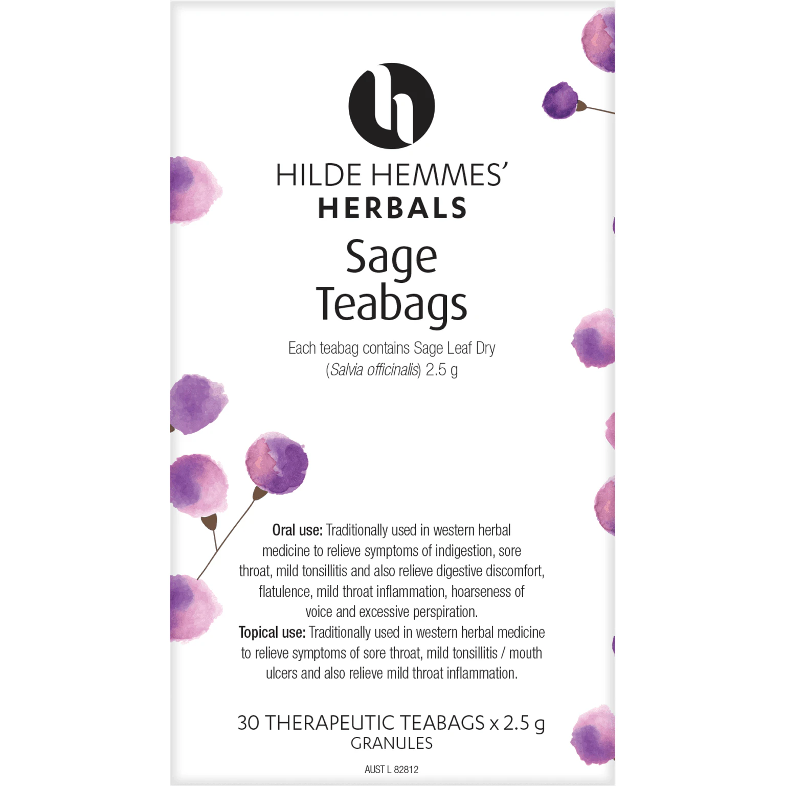 Hilde Hemmes Herbal's Sage x 30 Tea Bags