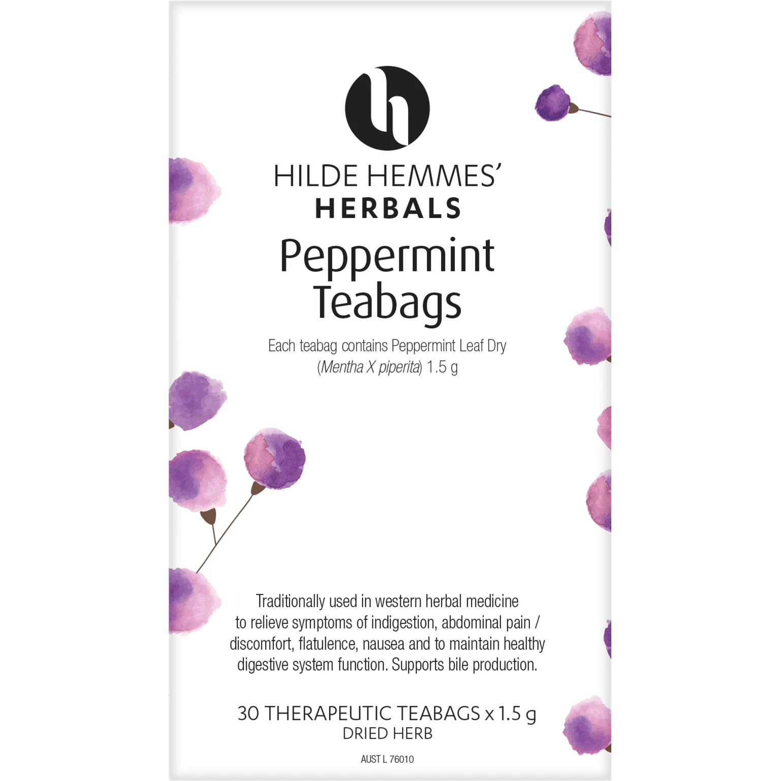 Hilde Hemmes Herbal's Peppermint x 30 Tea Bags