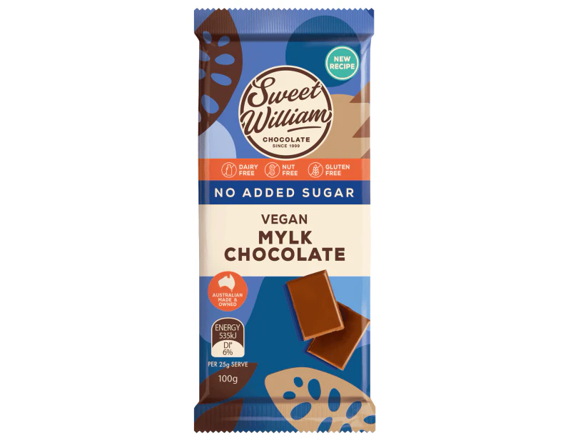 Sweet William NAS Chocolate Bar Mylk 100g (Pack of 12)