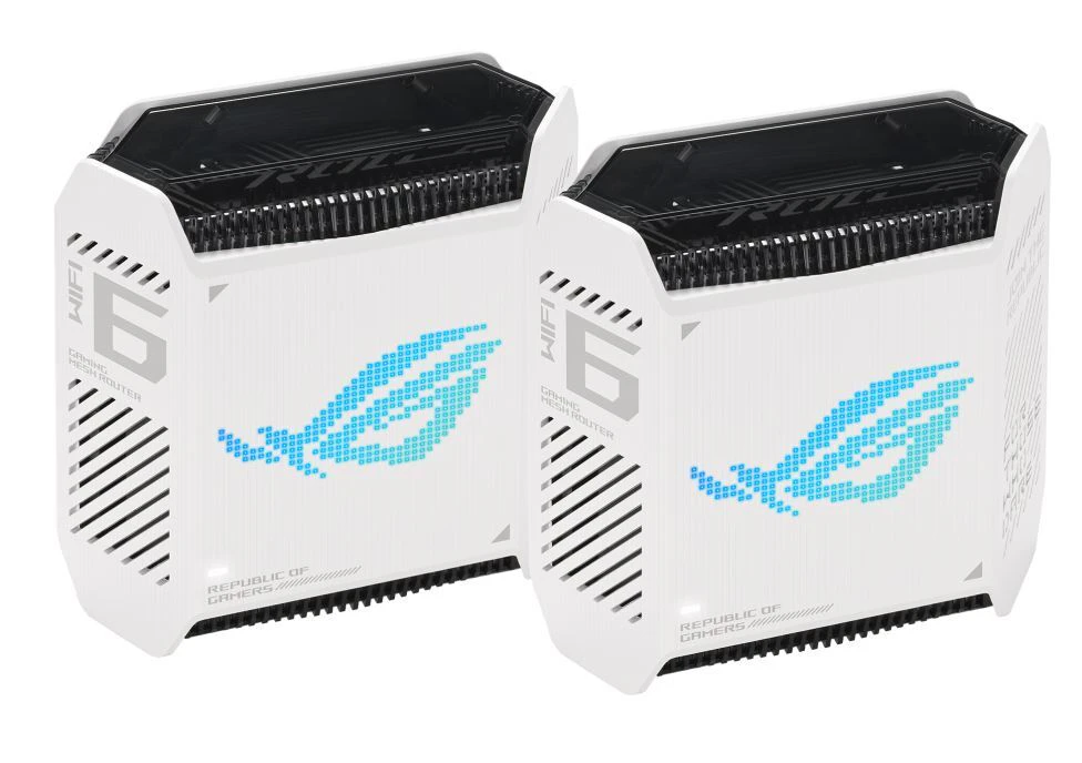 ASUS ROG Rapture GT6 AX10000  WiFi 6Tri-Band Gaming Mesh Routers White Colour (2 Pack)