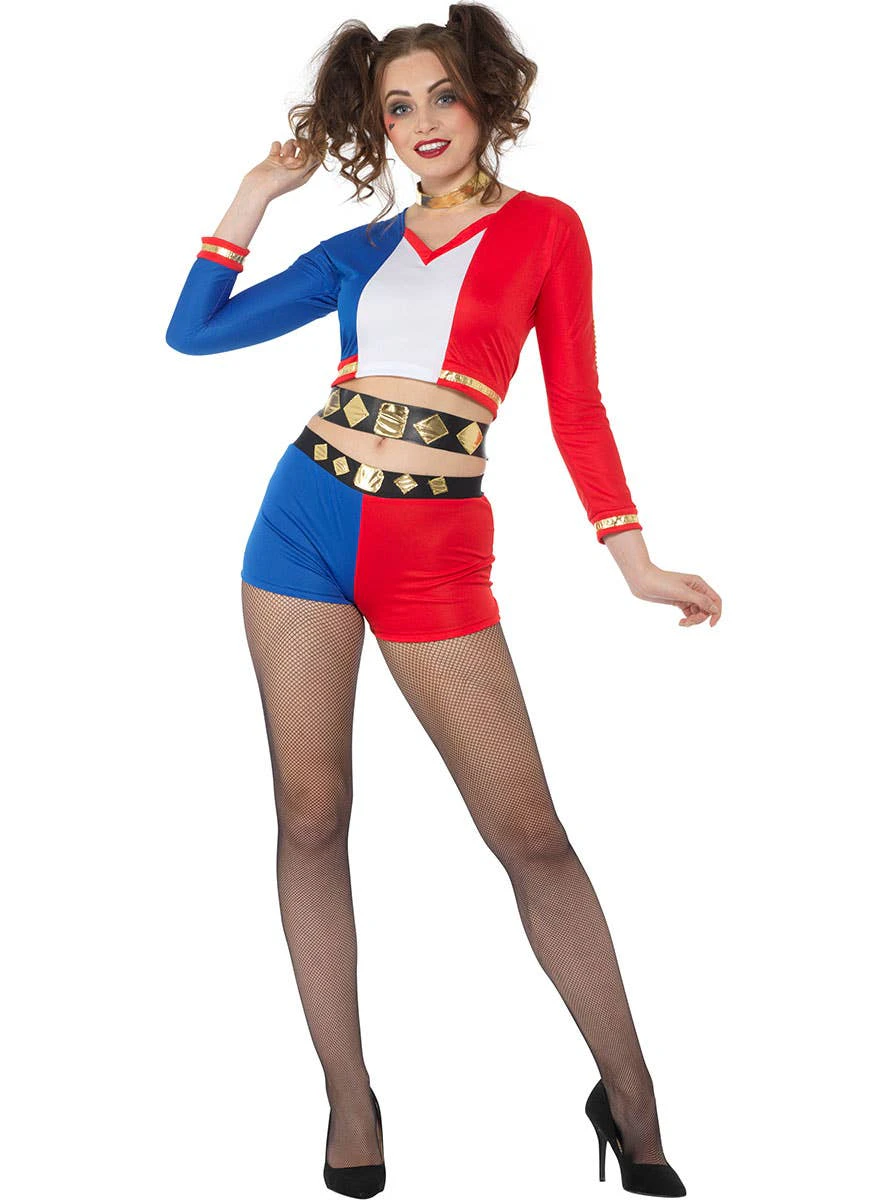 Crazy Rebel Girl Womens Harley Quinn Costume Womens