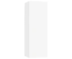 vidaXL TV Cabinet Set 6 Piece High Gloss White/White 100x30x30 cm/80x30x30 cm - White