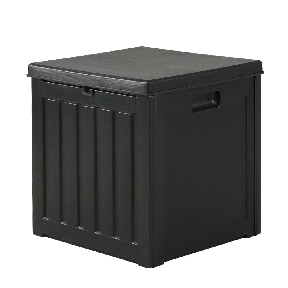 Outdoor Garden Storage Container Box Black - 80L