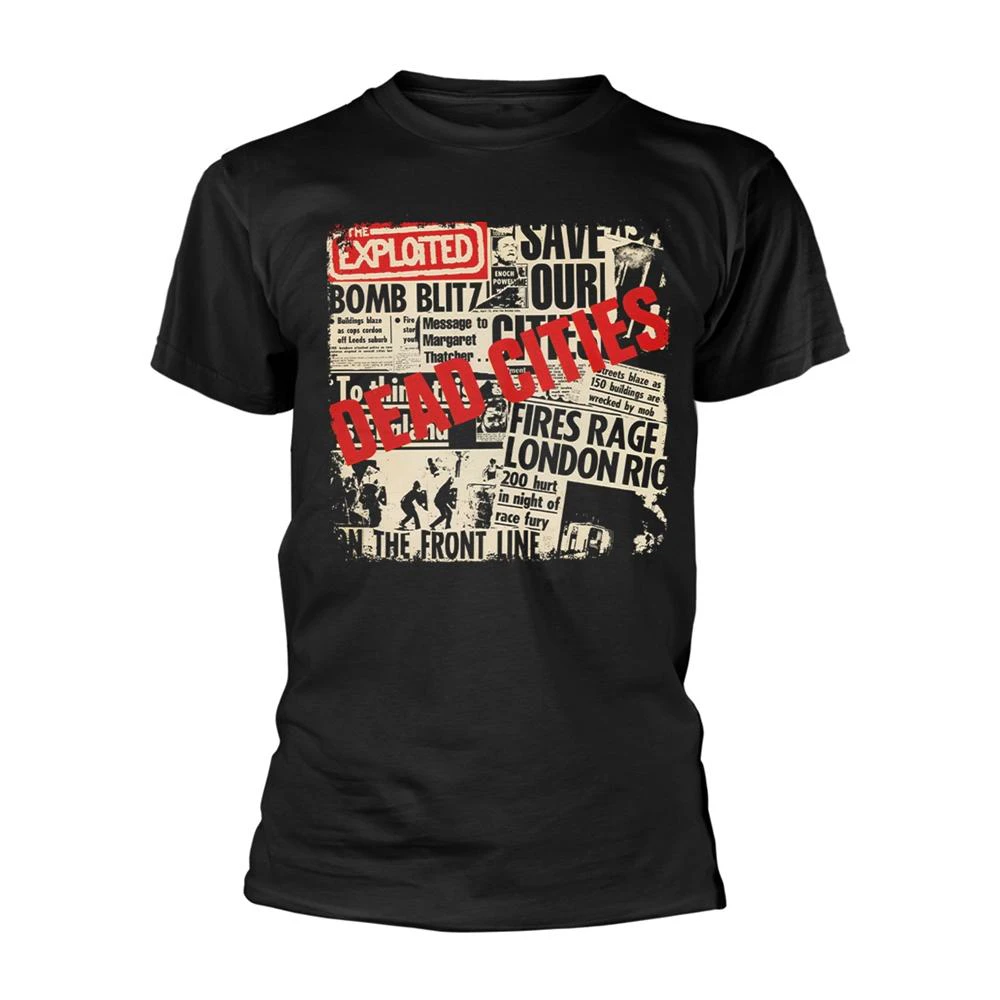 The Exploited Unisex Adult Dead Cities T-Shirt (Black) - PH3088