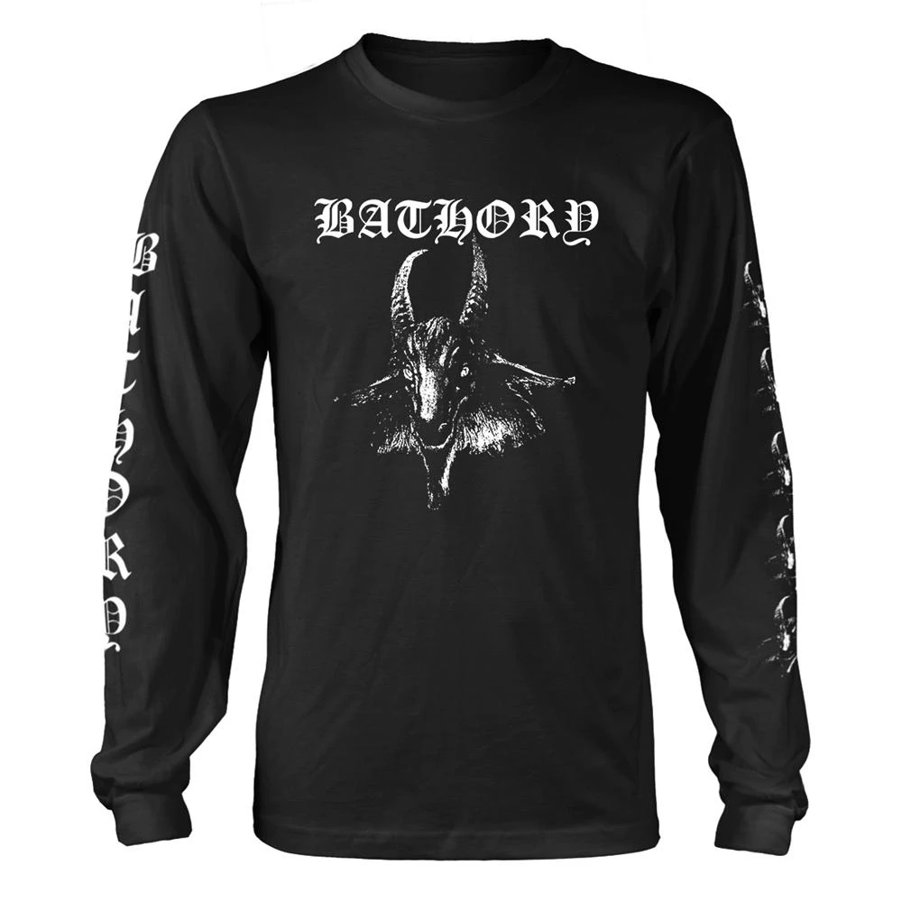 Bathory Unisex Adult Goat Long-Sleeved T-Shirt (Black) - PH3100