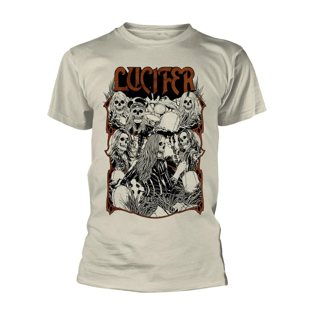 Lucifer Unisex Adult Undead T-Shirt (Natural) - PH3136