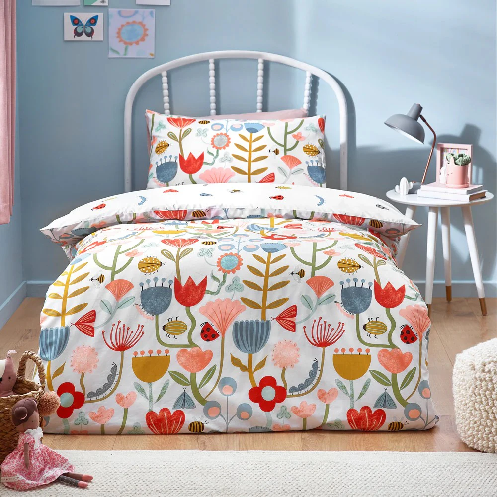 Little Furn Little Nature Floral Duvet Cover Set (Multicoloured) - RV3454