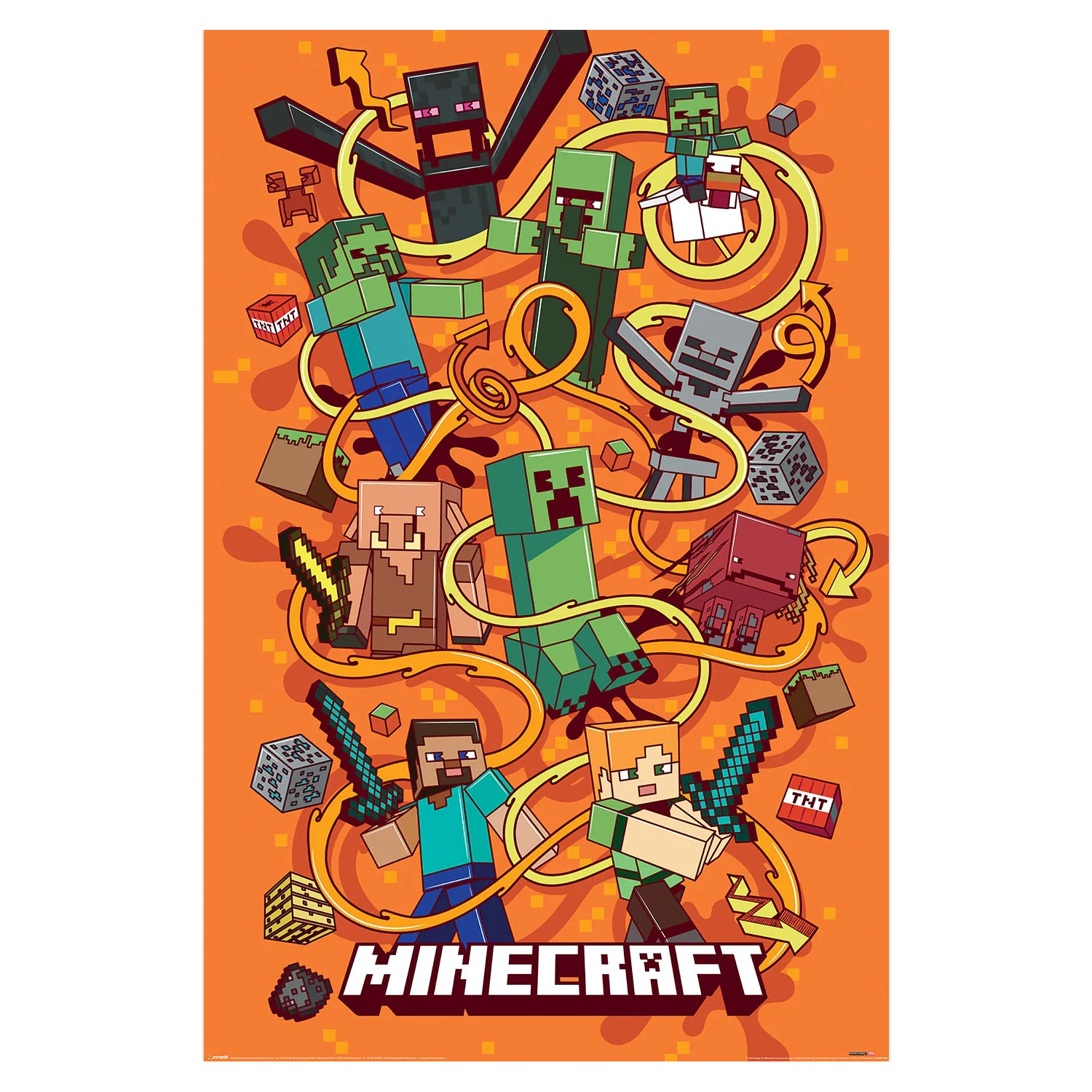 Minecraft Funtage Montage Maxi Poster (Multicoloured) - PM9470