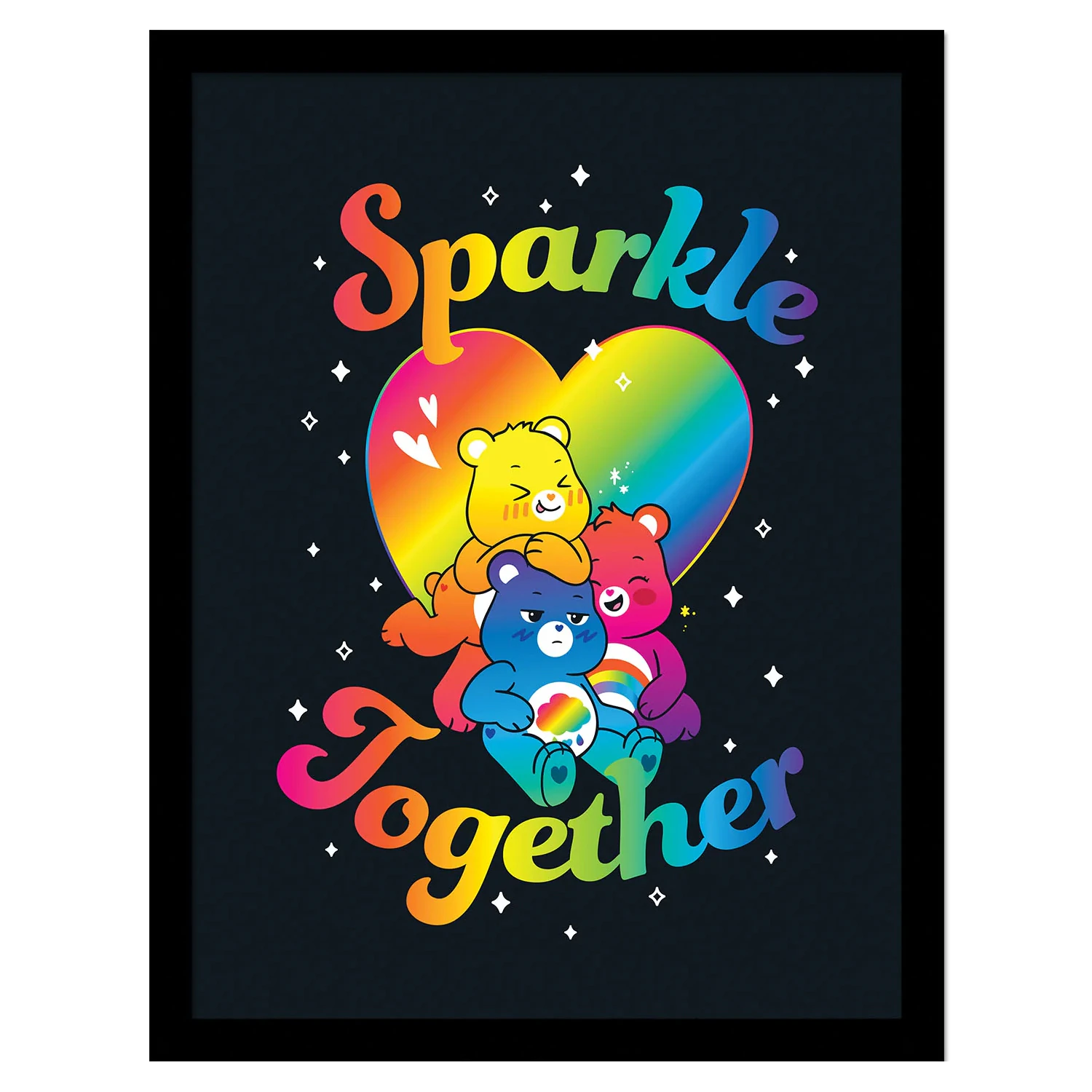 Care Bears Sparkle Together Framed Poster (Multicoloured) - PM8601