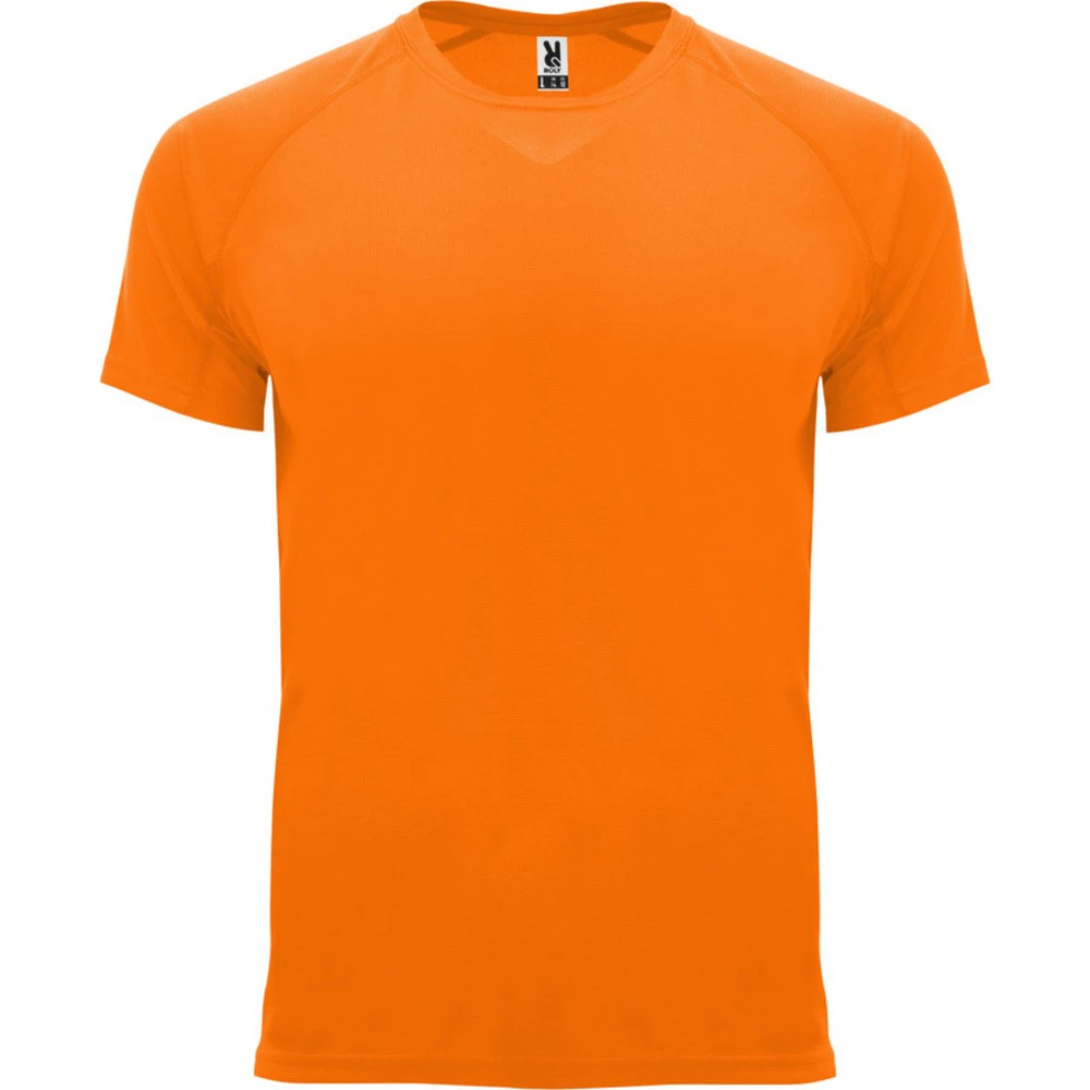 Roly Mens Bahrain Short-Sleeved Sports T-Shirt (Fluorescent Orange) - PF4339