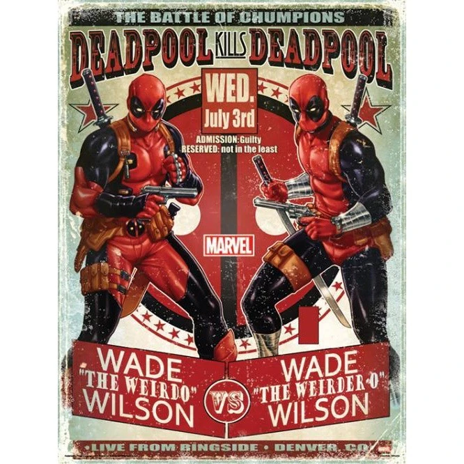 Deadpool Wade Vs Wade Print (Red/Black/White) - PM8924