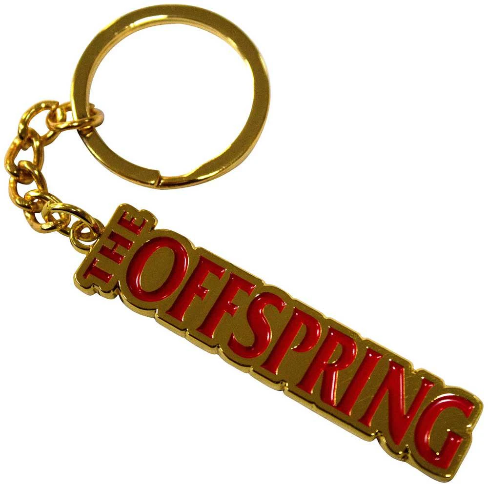 The Offspring Logo Keyring (Gold/Red) - RO11175