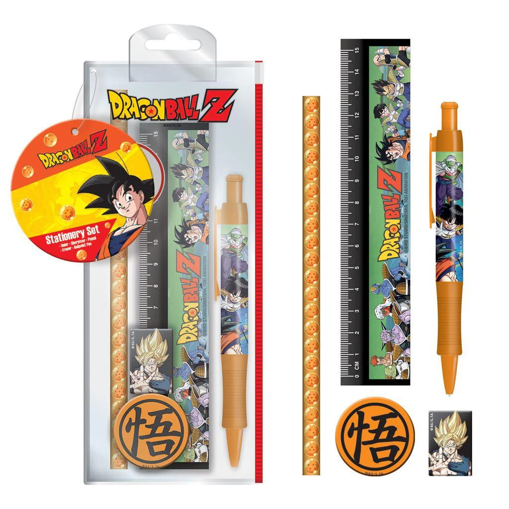 Dragon Ball Z Characters Stationery Set (Multicoloured) - PM8656