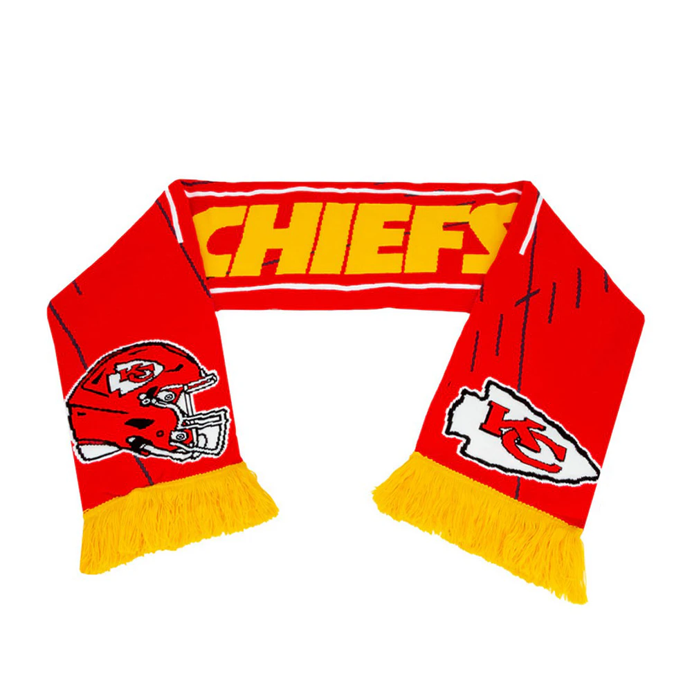 Kansas City Chiefs Jacquard Winter Scarf (Red/Gold/White) - TA11928