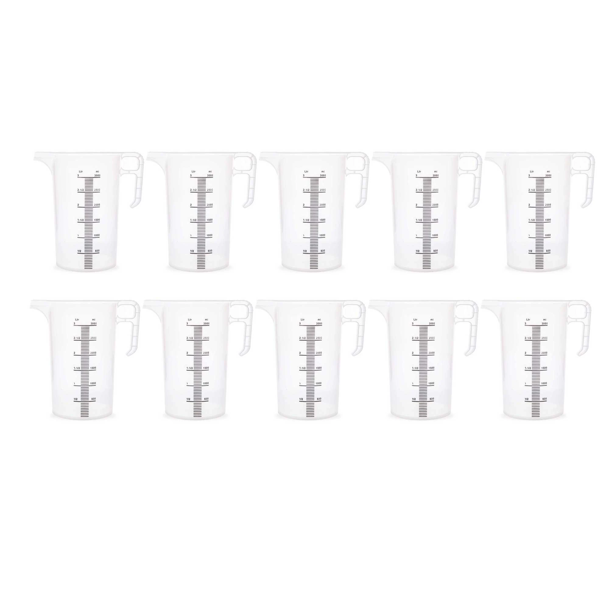 Bulk Measuring Jugs Heavy Duty Clear Food Grade BPA 5 Propylene Plastic Pro-Jug